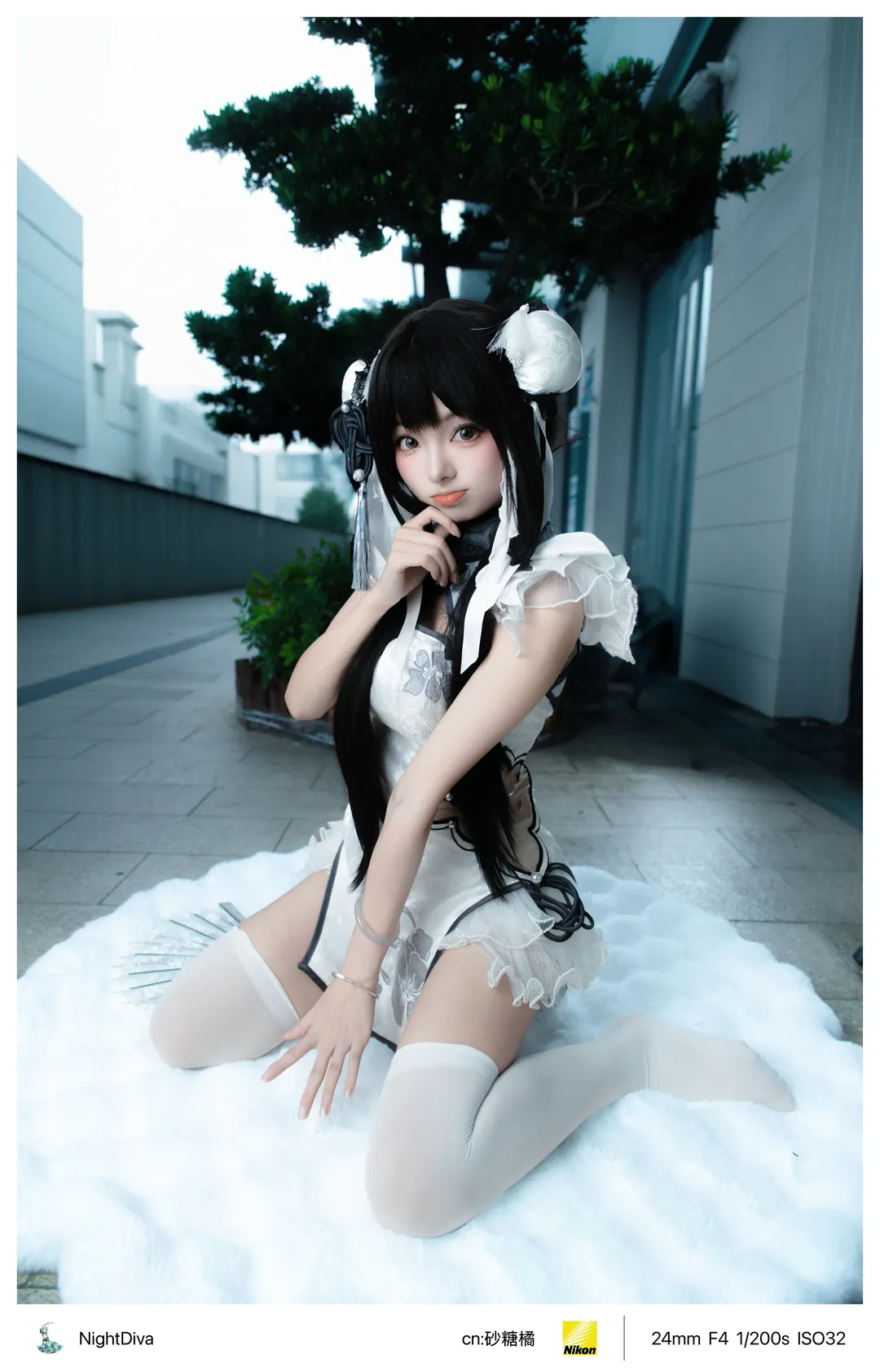 NARAKA: BLADEPOINT, 殷紫萍コスプレ, イベント撮影, コスプレ撮影, 白ニーソコーデ - 7枚目