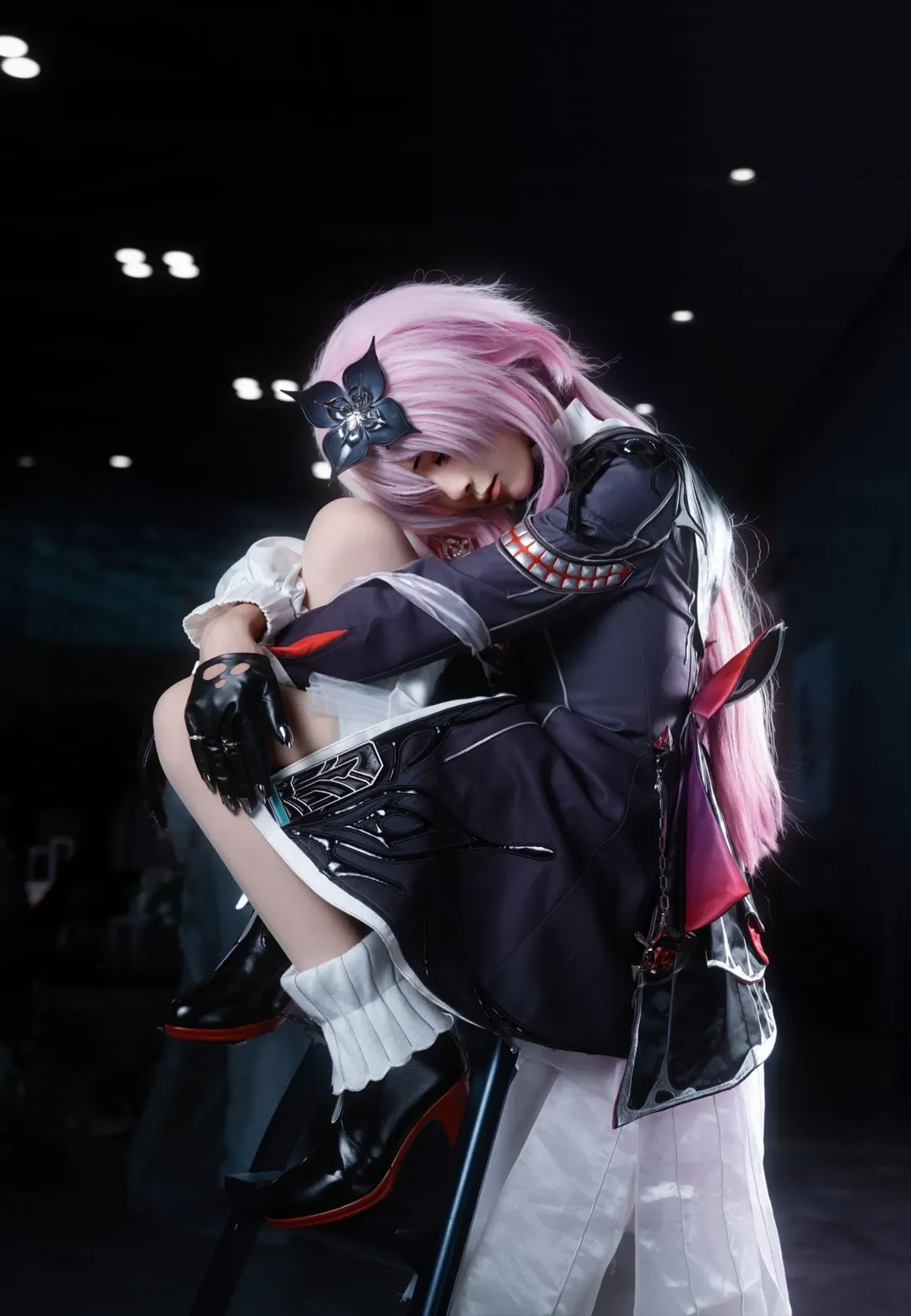 漫展返图, 长夜月cos, cosplay摄影, 白丝穿搭, 江门结缘漫展 - 第1张