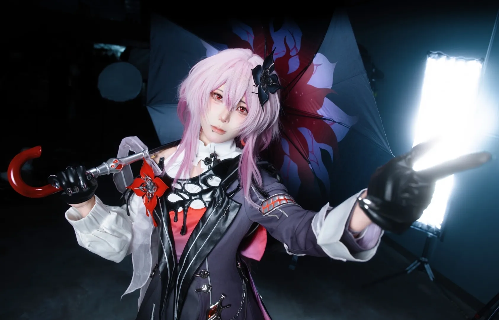 漫展返图, 长夜月cos, cosplay摄影, 白丝穿搭, 江门结缘漫展 - 第3张