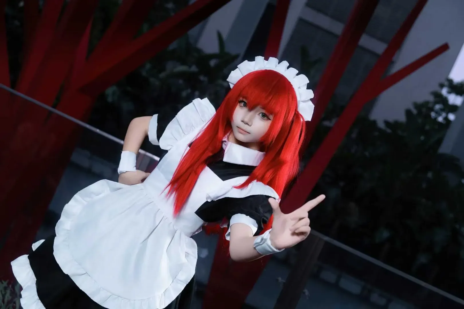 cosplay, 女仆装, 白丝穿搭, 广州萤火虫漫展, 喜多郁代cos - 第2张