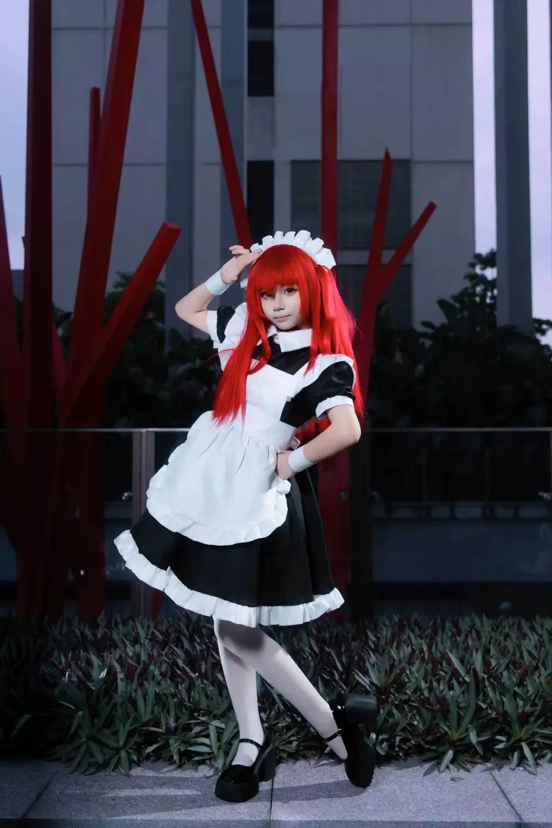 cosplay, 女仆装, 白丝穿搭, 广州萤火虫漫展, 喜多郁代cos - 第3张