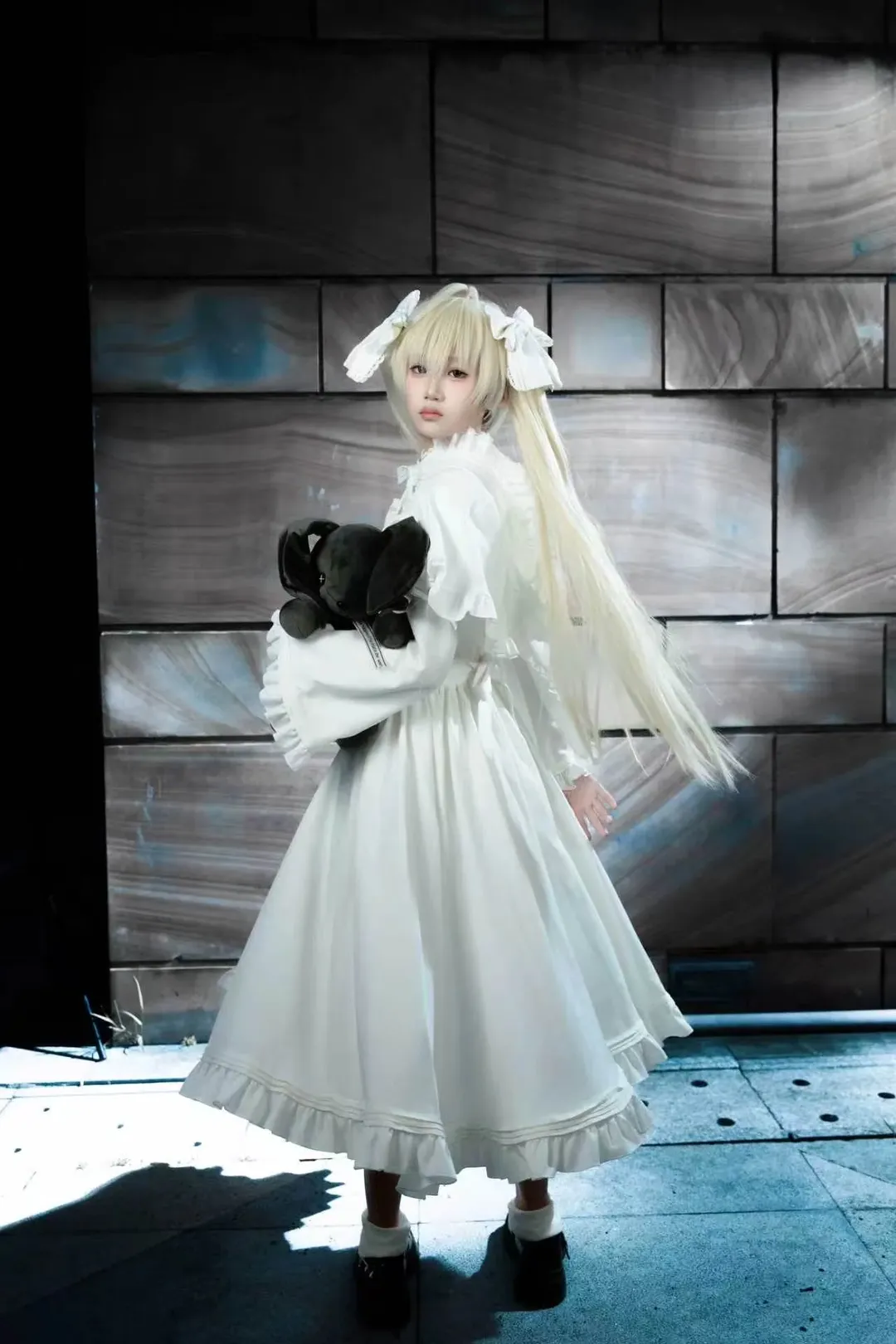 cosplay, 萌妹, 穹妹cos, 动漫星城, 白裙双马尾