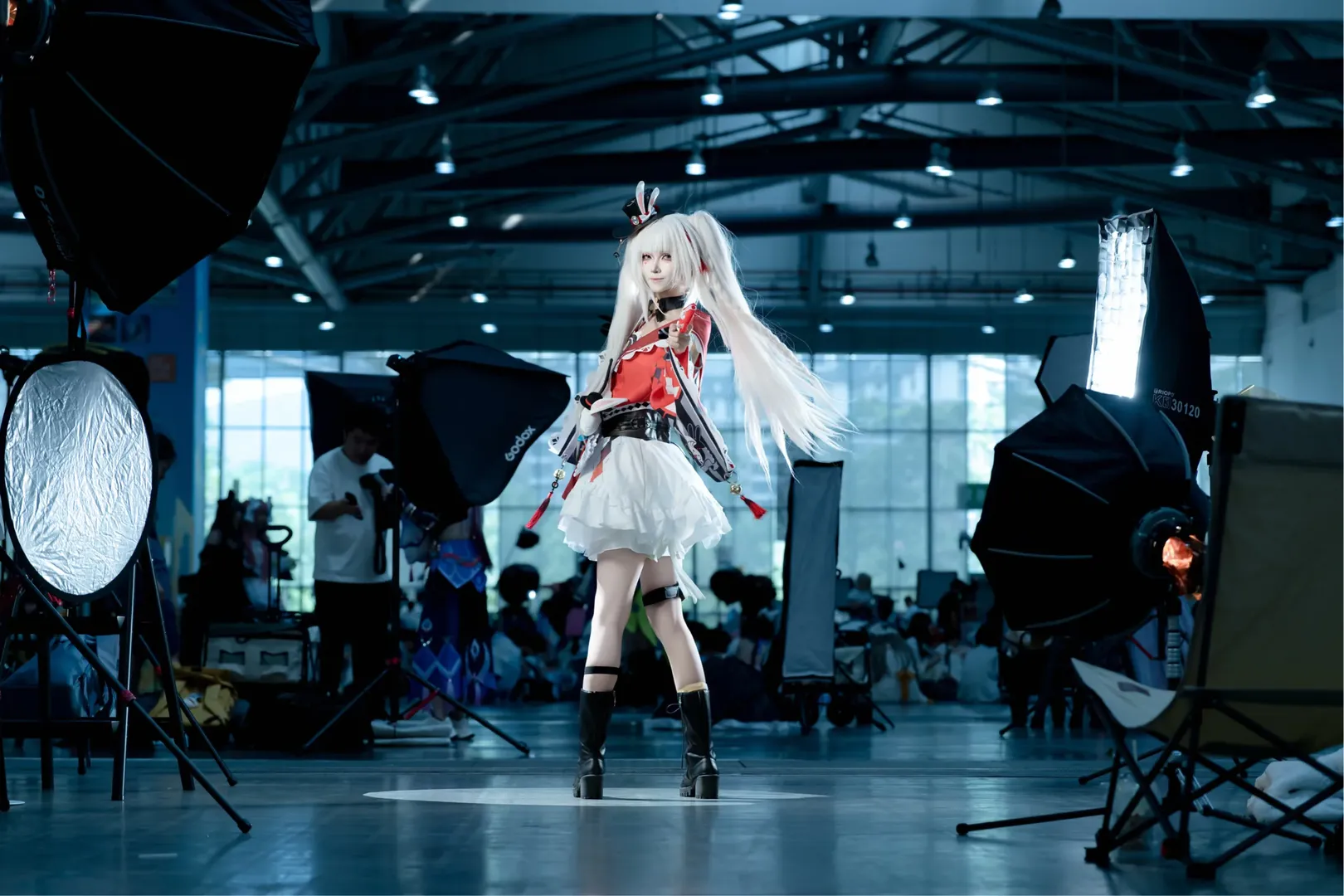 Cosplay摄影, 漫展场照, 火花cos, 双马尾, 中山as
