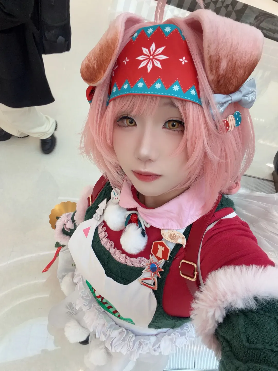 二次元摄影, 明日方舟, cosplay日常, 澄闪cos, 圣诞装扮 - 第1张
