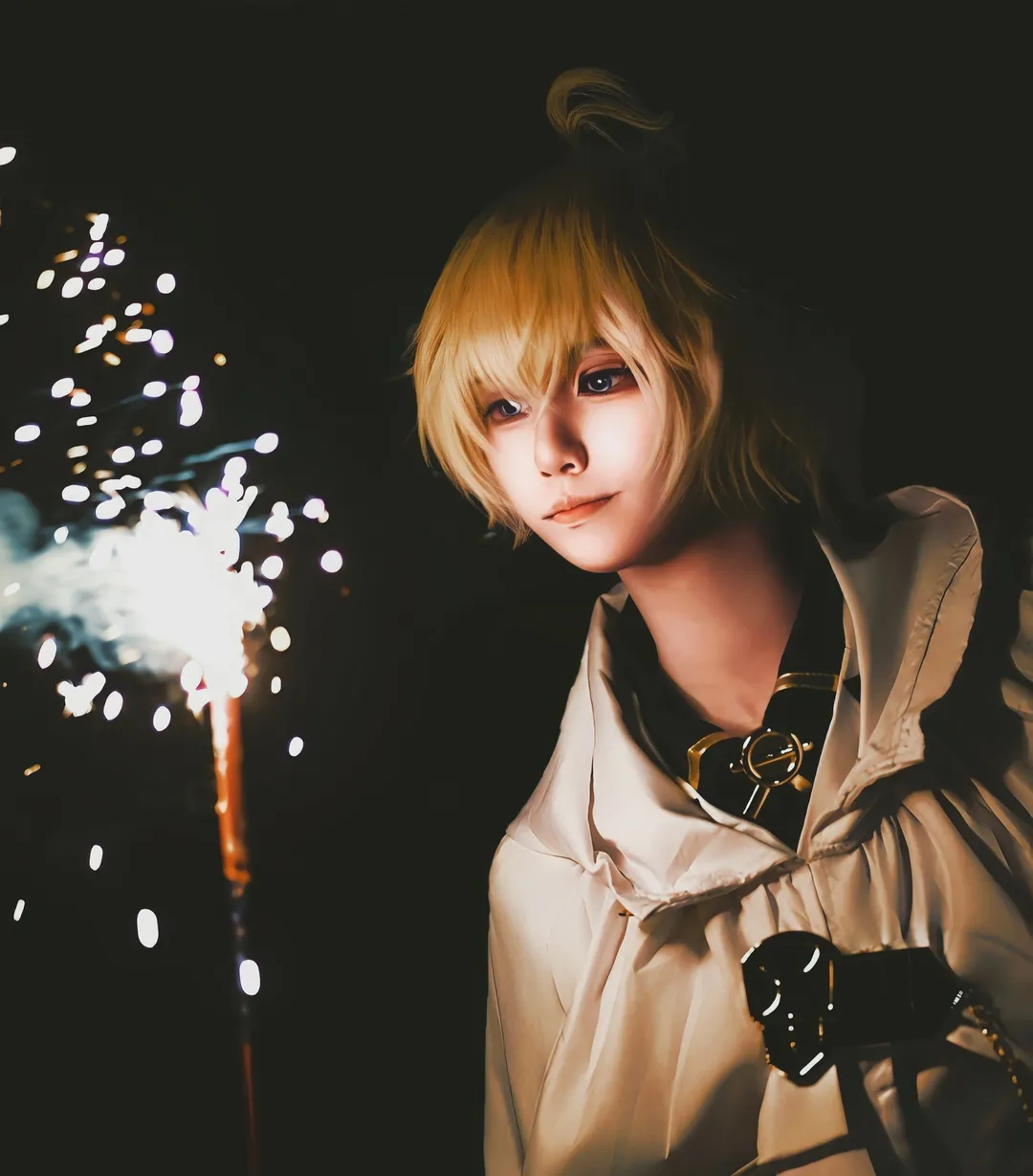 cosplay正片, 夜景摄影, 烟花人像, 终结的炽天使, 百夜米迦尔cos - 第2张