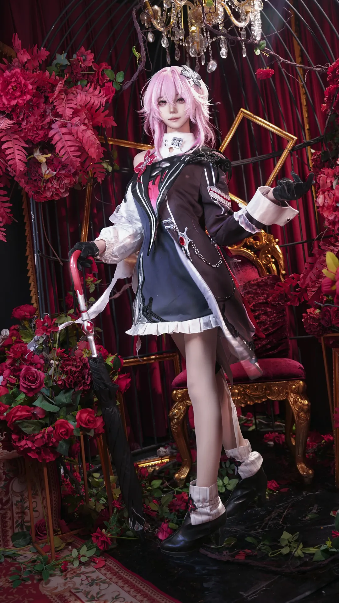 崩坏星穹铁道, Cosplay摄影, 暗黑系, 长夜月cos, 哥特风cosplay