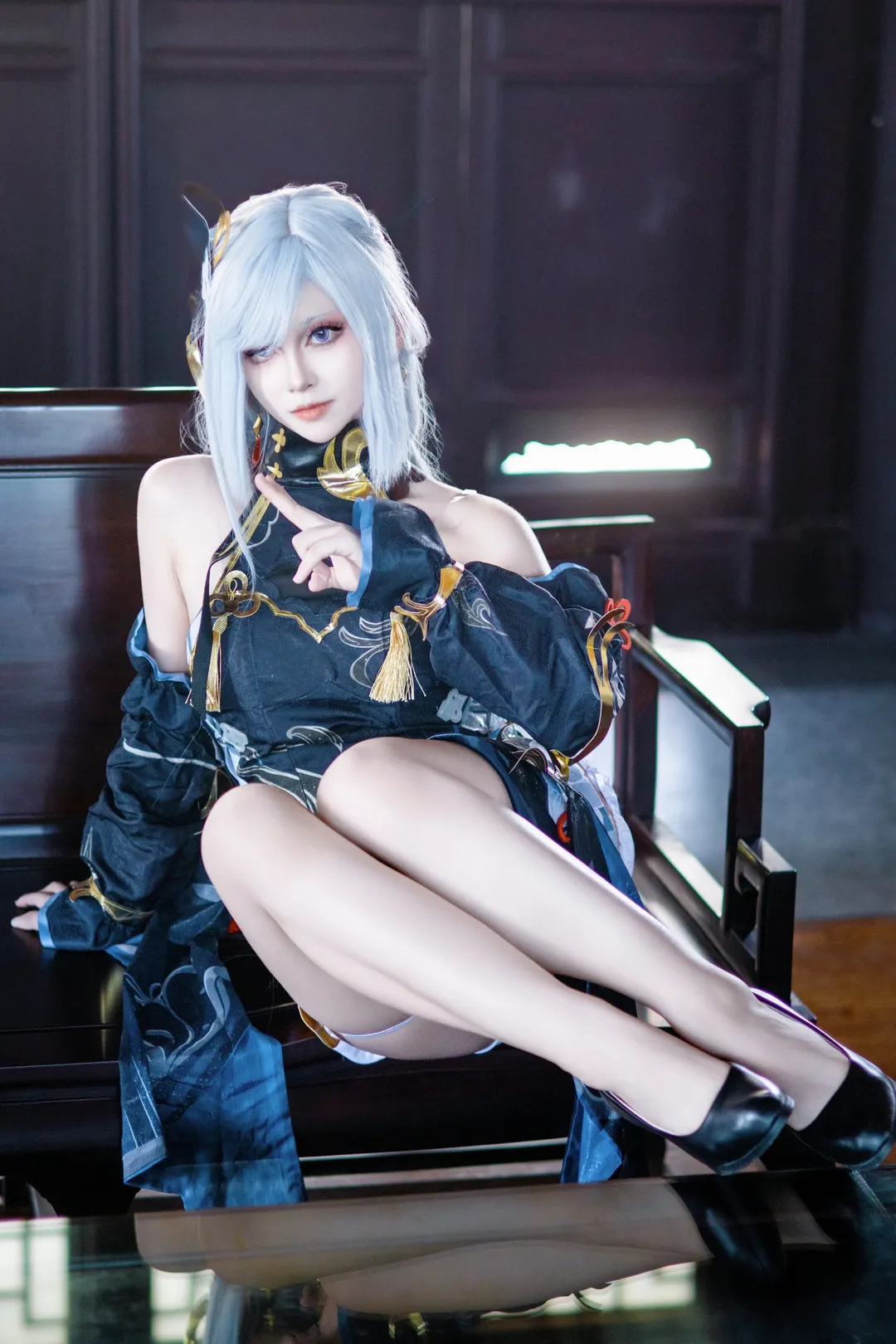 原神, cosplay, 二次元摄影, 申鹤cos, 国风动漫 - 第2张