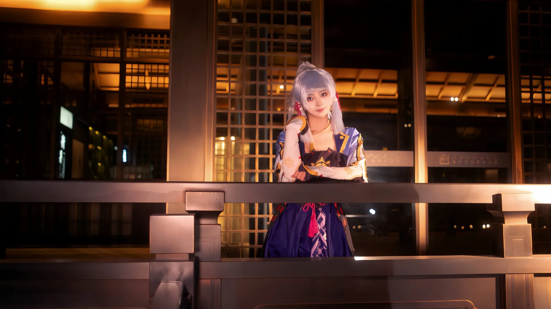 原神, 神里綾華 コスプレ, 夜景ポートレート, コスプレ撮影, 二次元ファッション - 2枚目