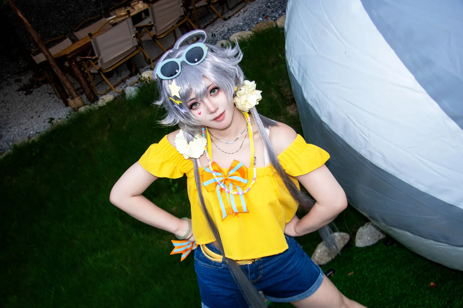 户外摄影, 洛天依cos, 夏日穿搭, 洛天依, cosplay造型 - 第2张