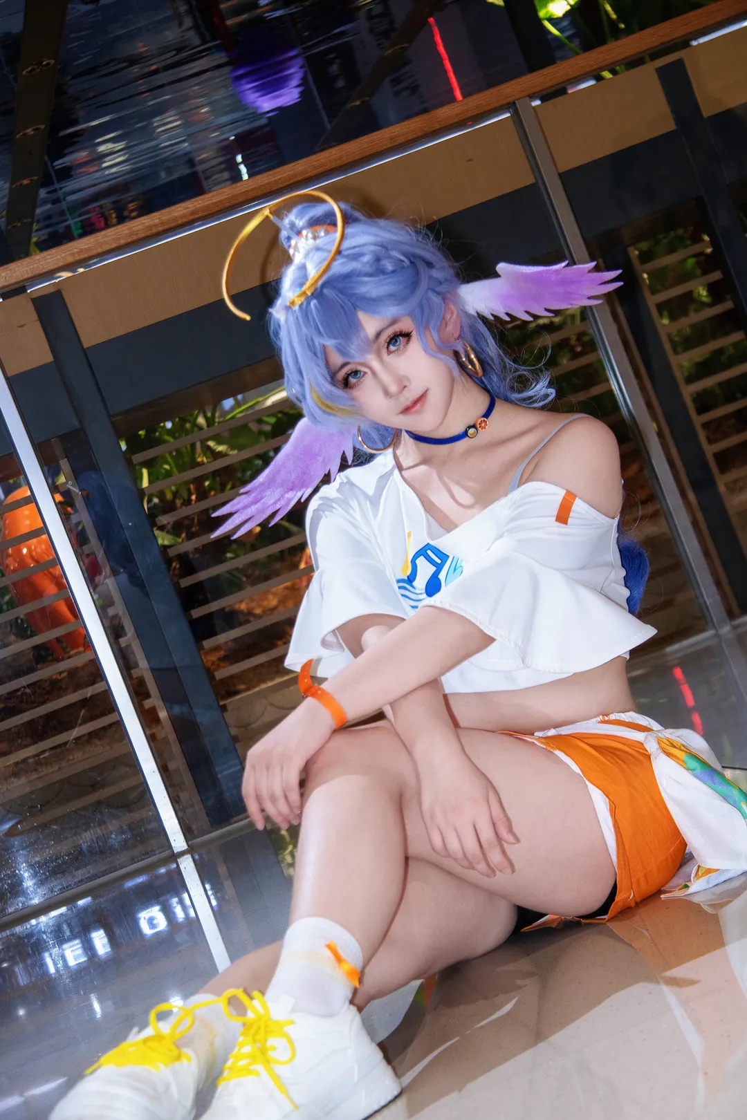 cosplay, 知更鸟cos, 崩铁, 夜景摄影, 女coser