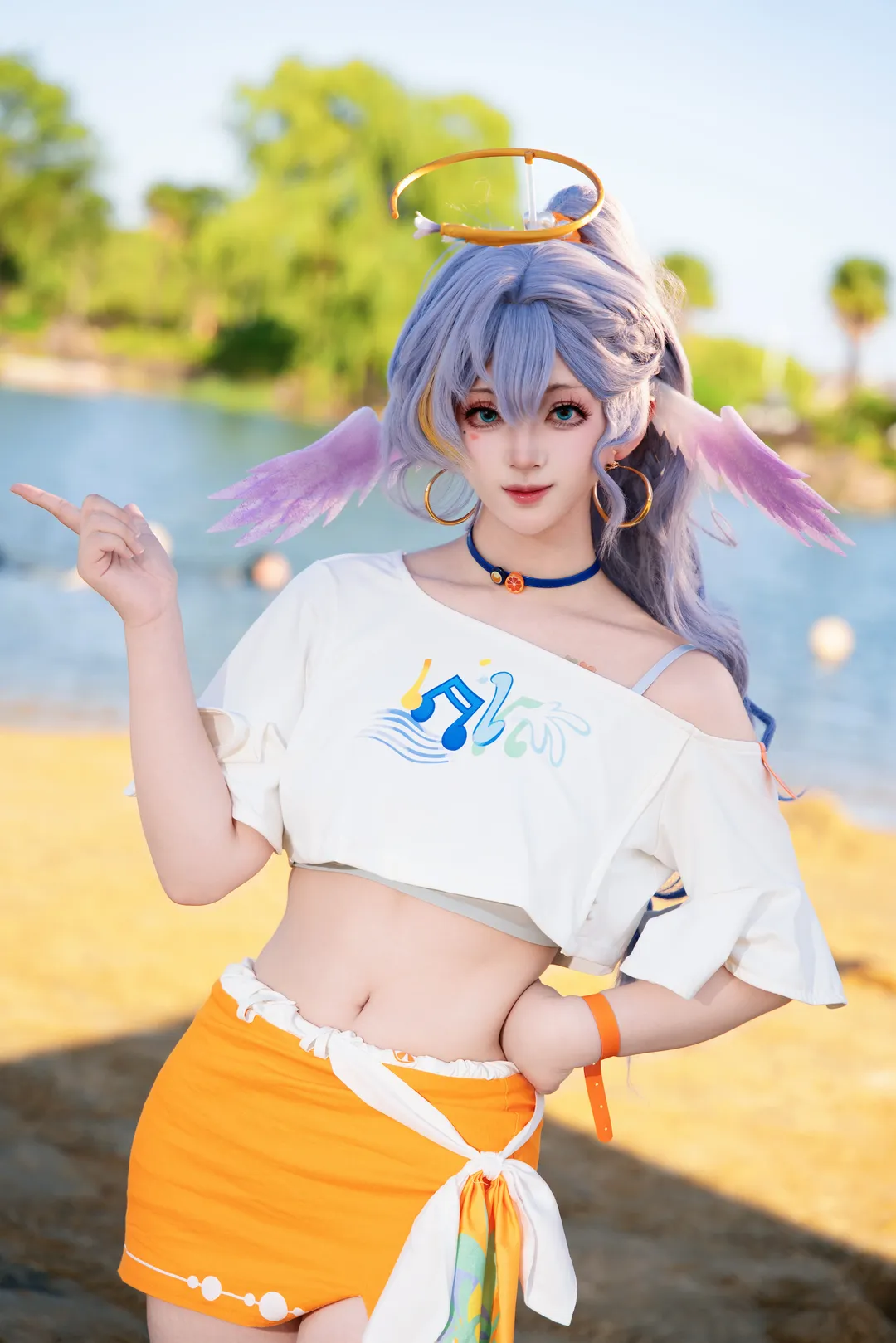 崩坏：星穹铁道, 户外摄影, 知更鸟cos, cosplay日常, 夏日外拍 - 第1张