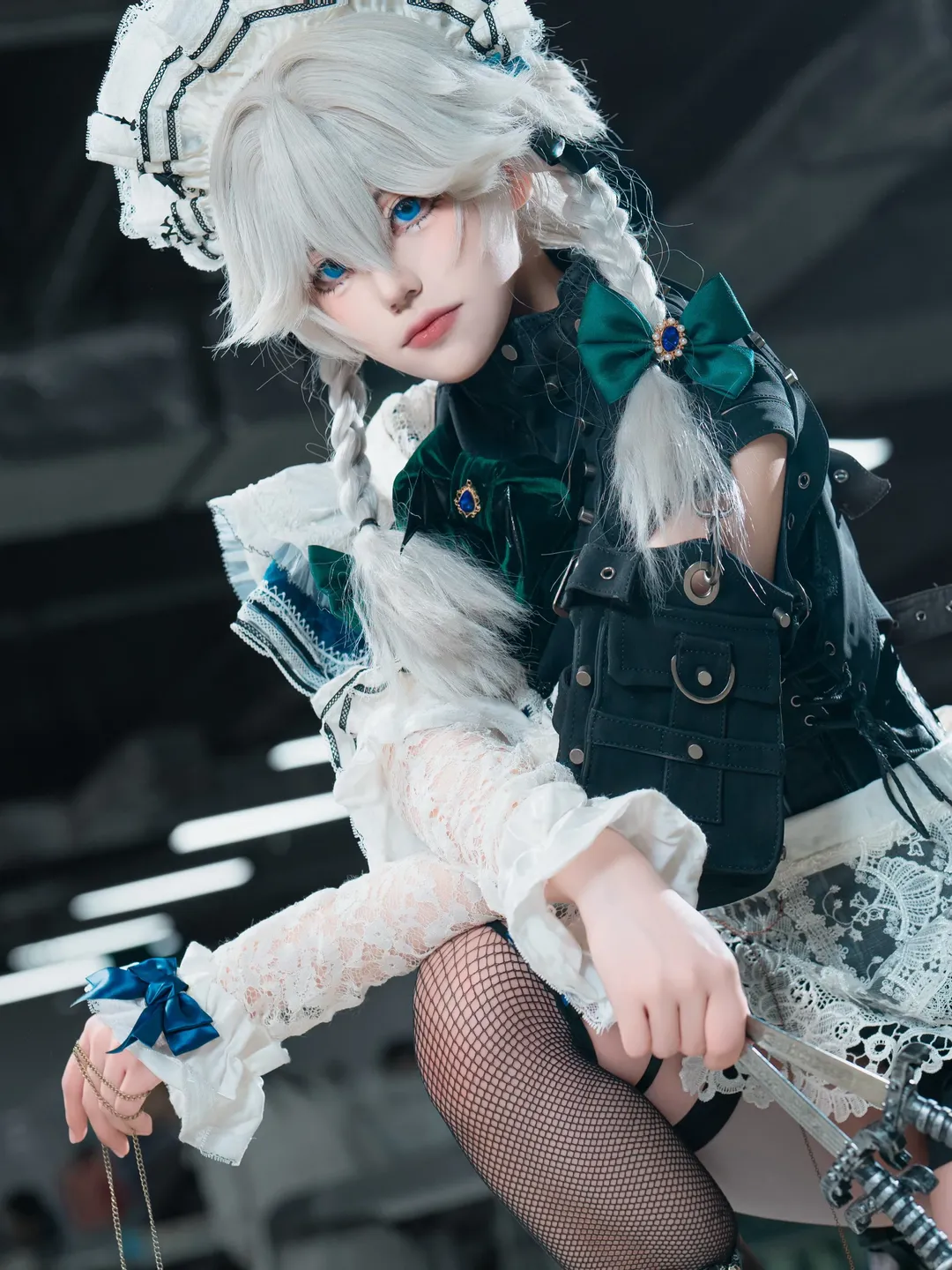 cosplay, 东方project, 十六夜咲夜cos, 暗黑哥特, 丝袜