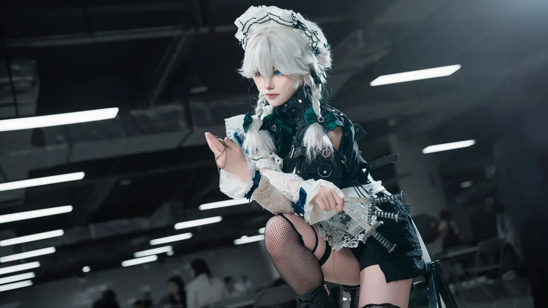 cosplay, 东方project, 十六夜咲夜cos, 暗黑哥特, 丝袜 - 第2张