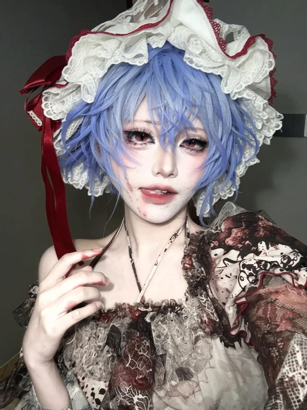 東方Project, レミリアコスプレ, 吸血鬼コスプレ, 戦闘ダメージメイク, ヤンデレメイク