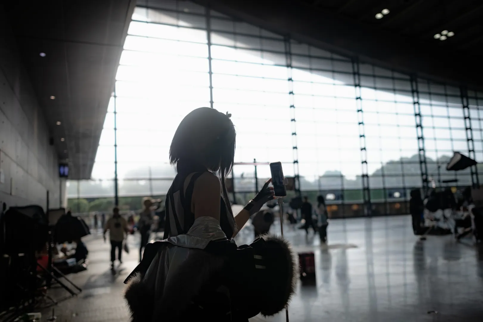 2D, Arknights, Convention photography, La Pluma cosplay, Backlit photography