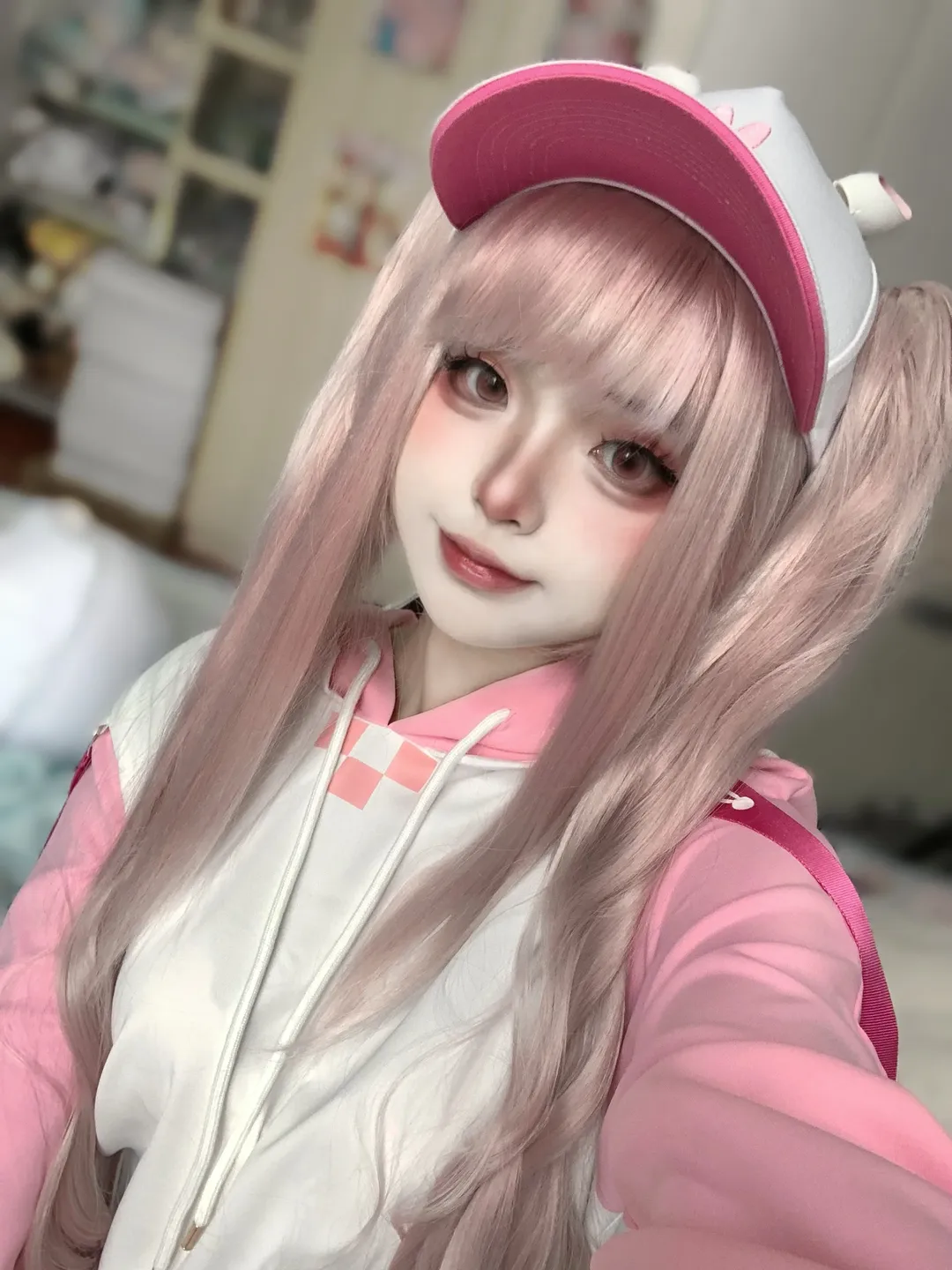 cosplay, 勝利女神, 粉色雙馬尾, 少女感妝容, 勝利女神愛麗絲cos