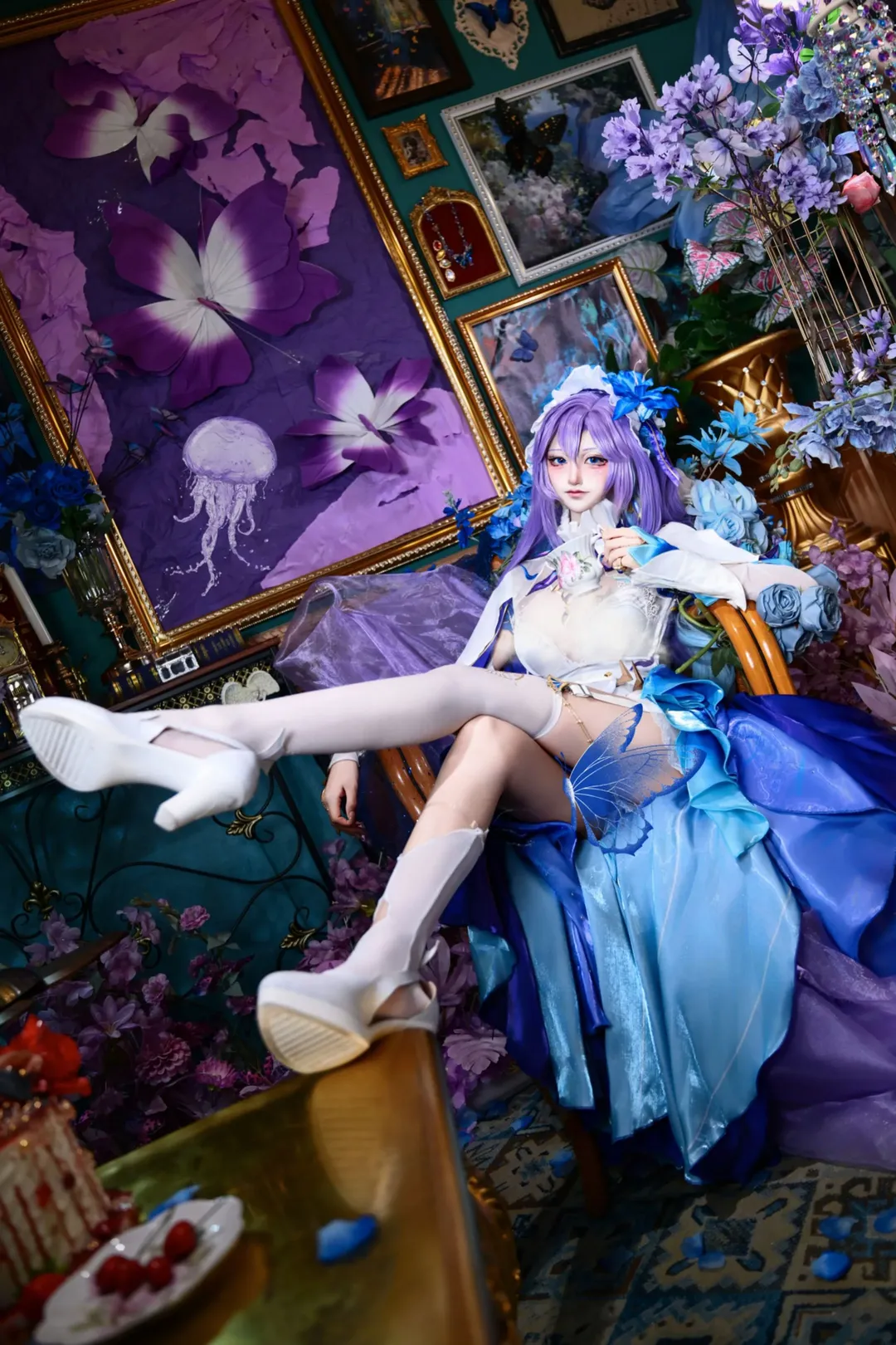 鸣潮, cosplay, 长春约拍, 白丝, 坎特蕾拉cos