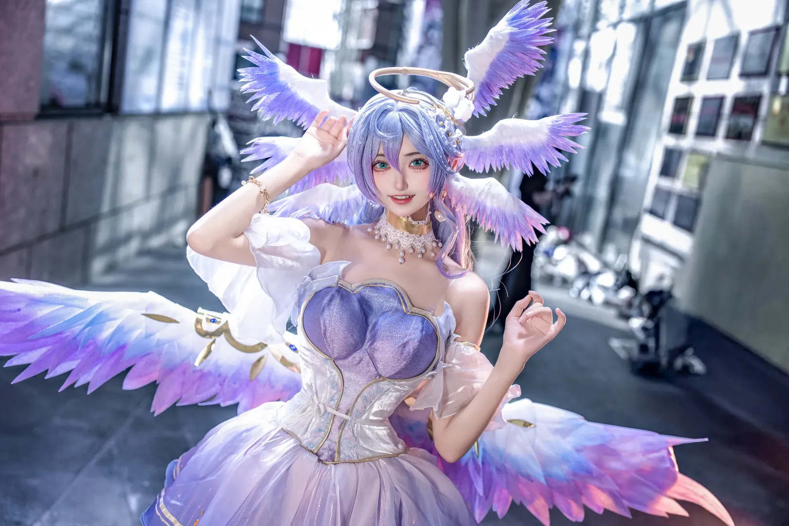 崩坏星穹铁道, 漫展返图, 知更鸟cos, 丝袜穿搭, 天使cosplay - 第1张
