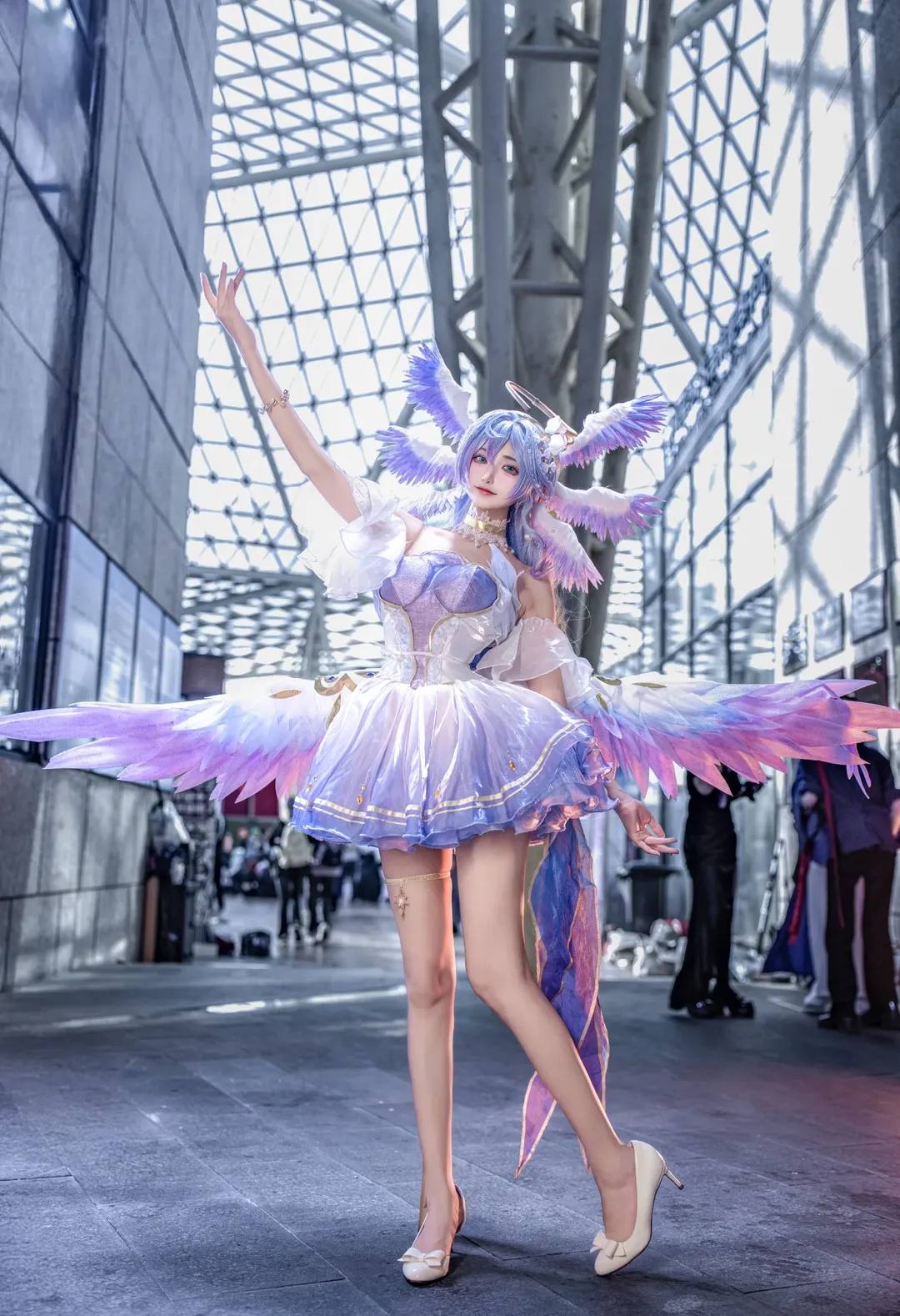 崩坏星穹铁道, 漫展返图, 知更鸟cos, 丝袜穿搭, 天使cosplay