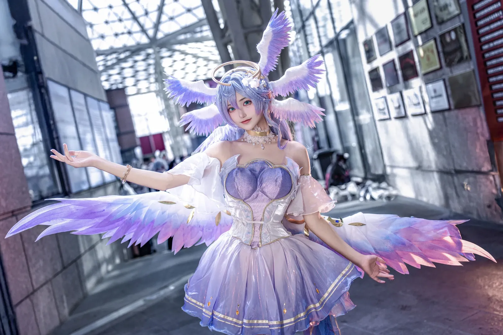 崩坏星穹铁道, 漫展返图, 知更鸟cos, 丝袜穿搭, 天使cosplay - 第3张