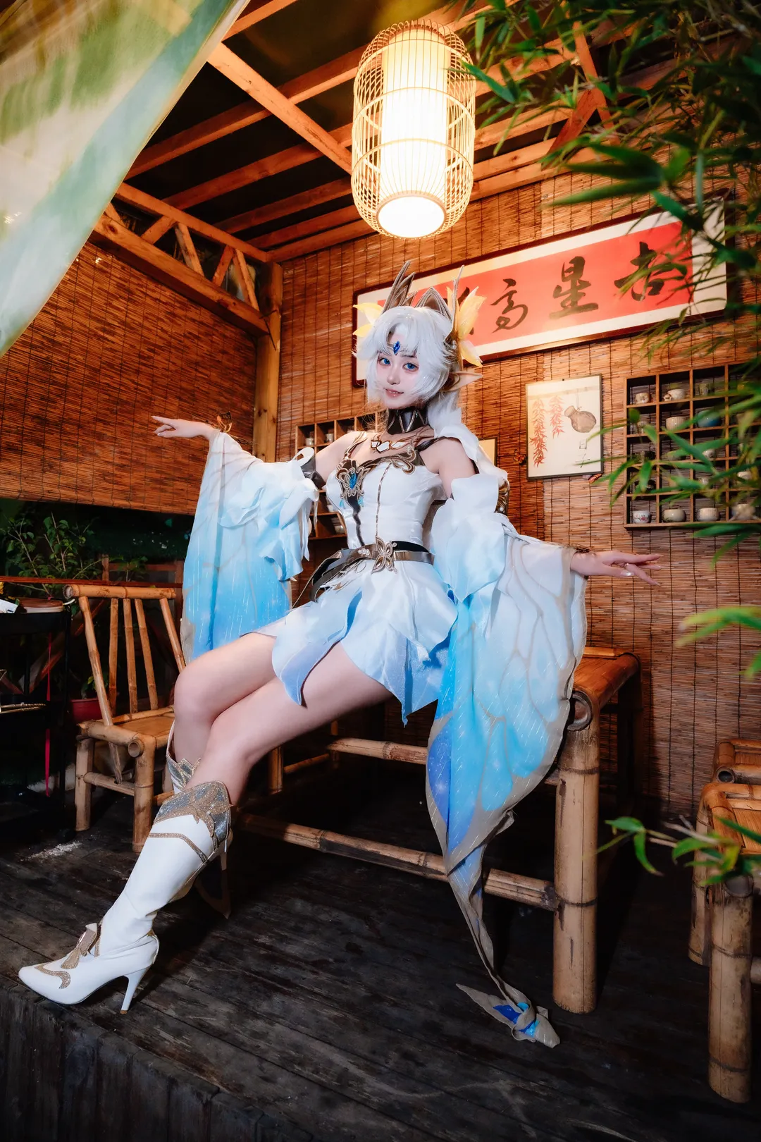 王者荣耀, 貂蝉cos, cosplay日常, 吉林市探店, 庭院风写真 - 第10张
