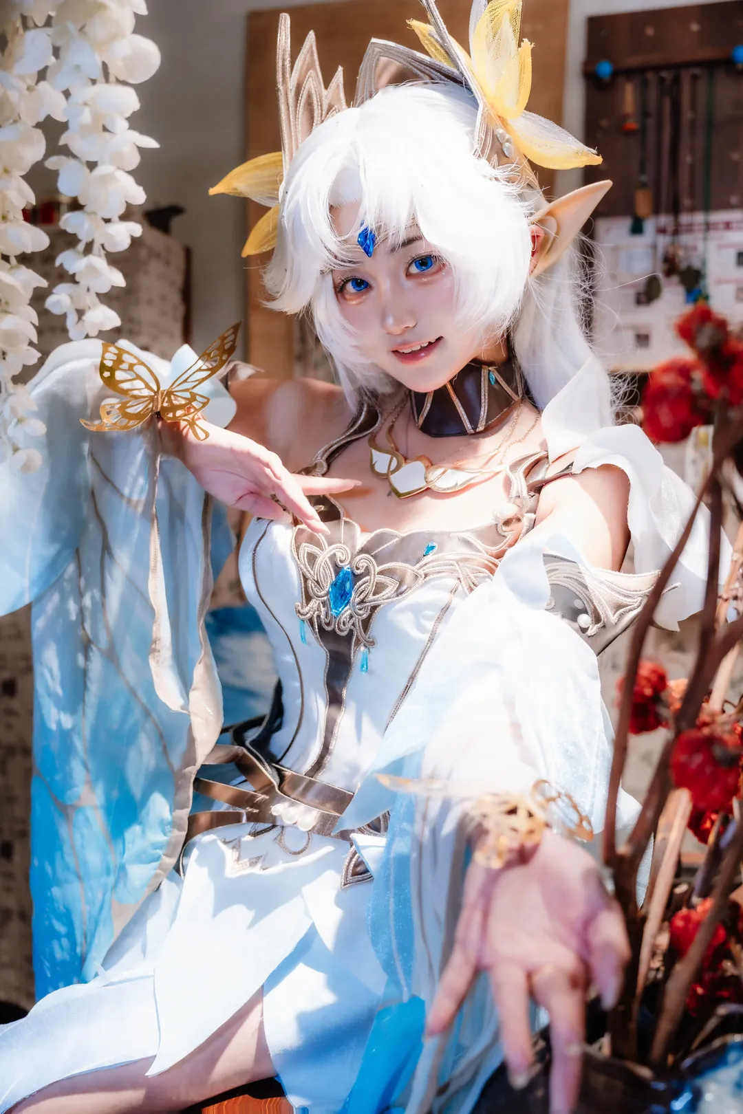 王者荣耀, 貂蝉cos, cosplay日常, 吉林市探店, 庭院风写真 - 第3张