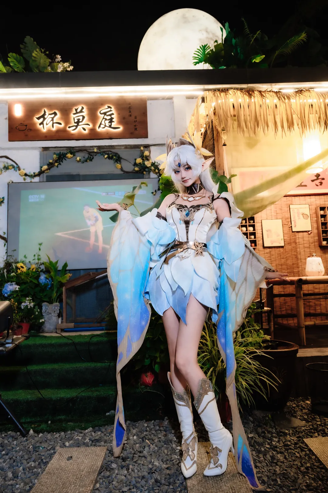 王者荣耀, 貂蝉cos, cosplay日常, 吉林市探店, 庭院风写真 - 第6张