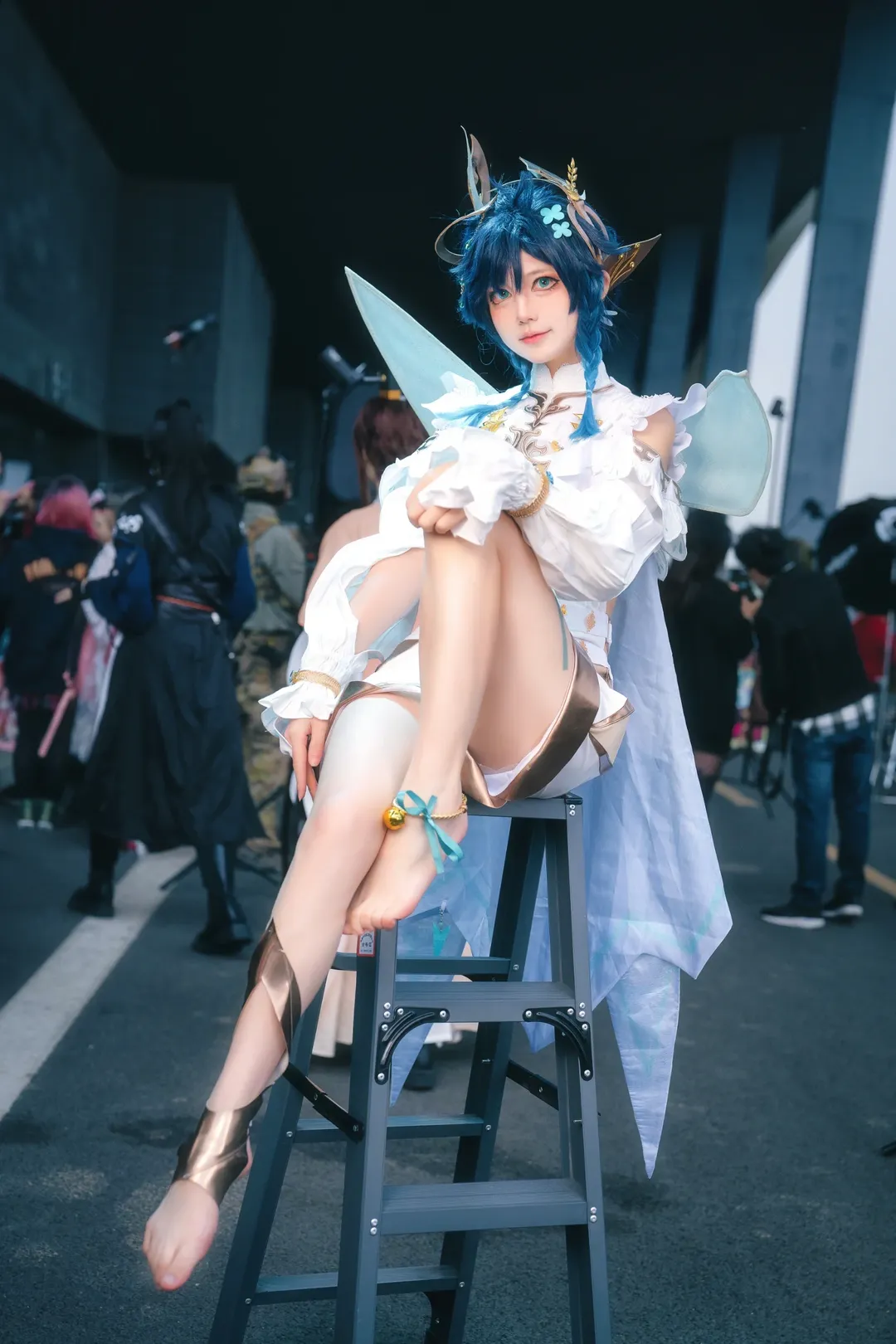 Genshin Impact, cosplay, Convention photos, Elf ears cosplay, Venti cosplay