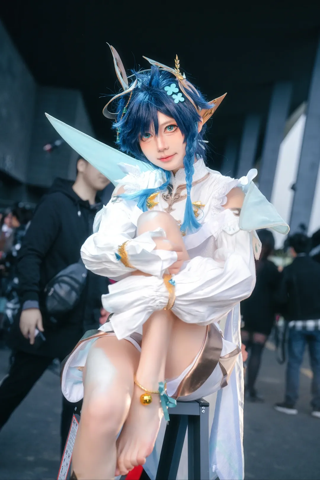 原神, コスプレ, イベント写真, エルフ耳コスプレ, ウェンティ コスプレ - 2枚目