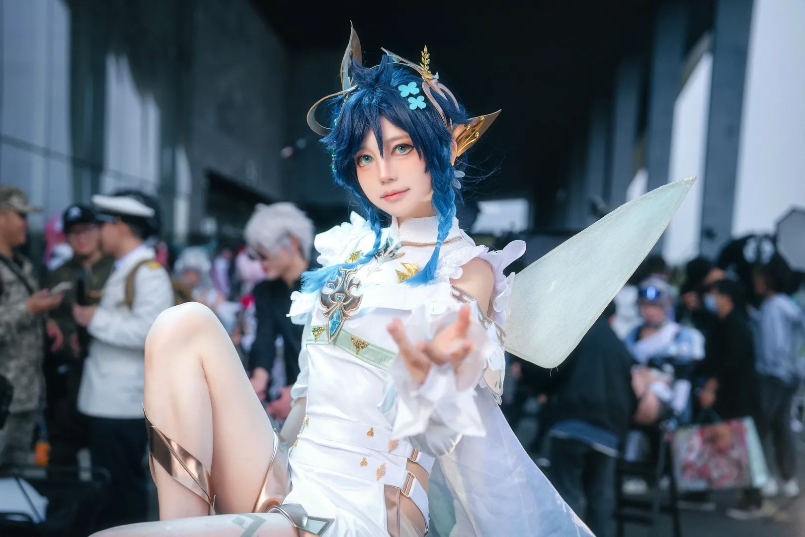 原神, コスプレ, イベント写真, エルフ耳コスプレ, ウェンティ コスプレ - 4枚目