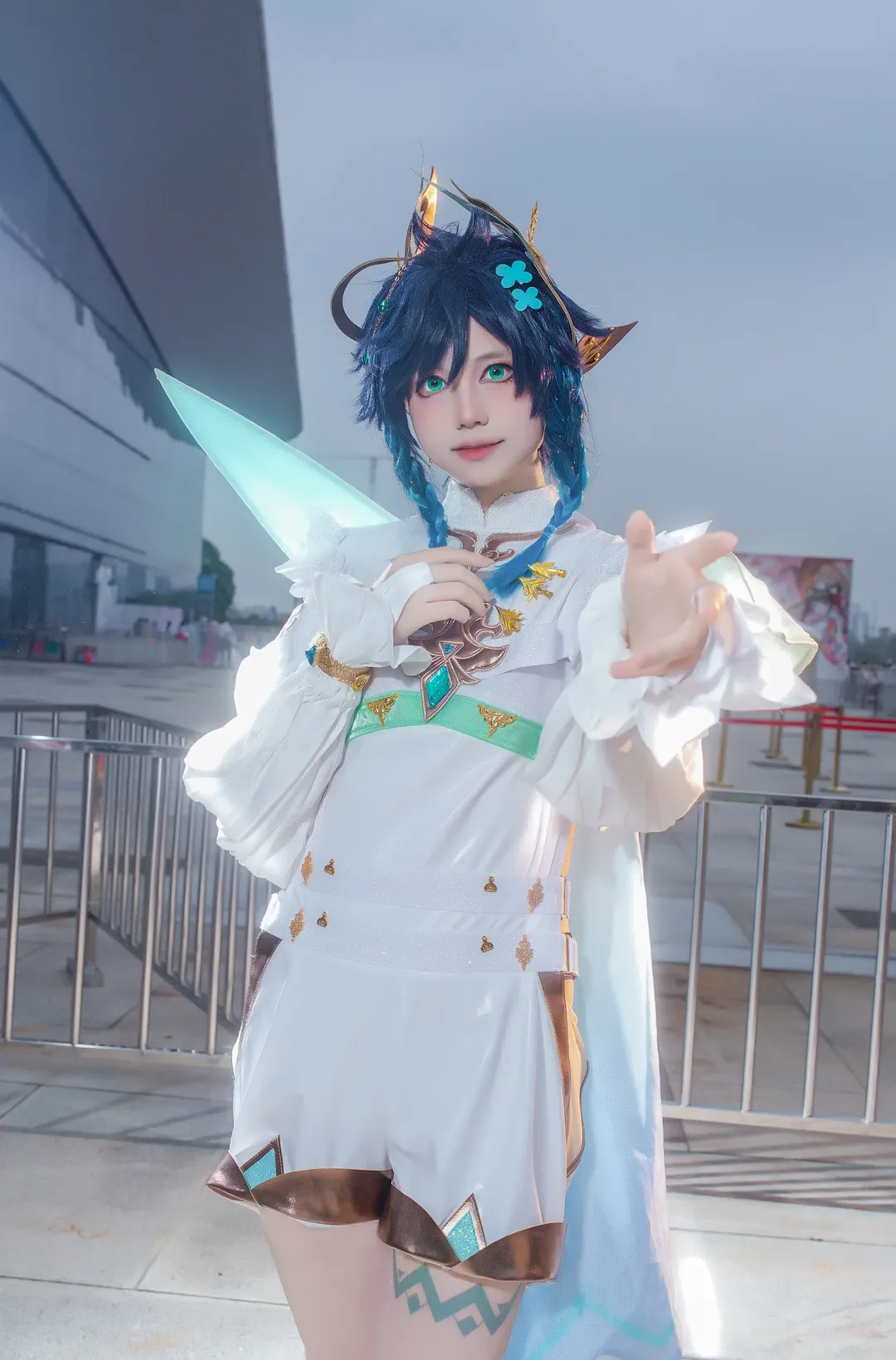 原神, 漫展摄影, 白丝, cosplay穿搭, 温迪cos - 第2张