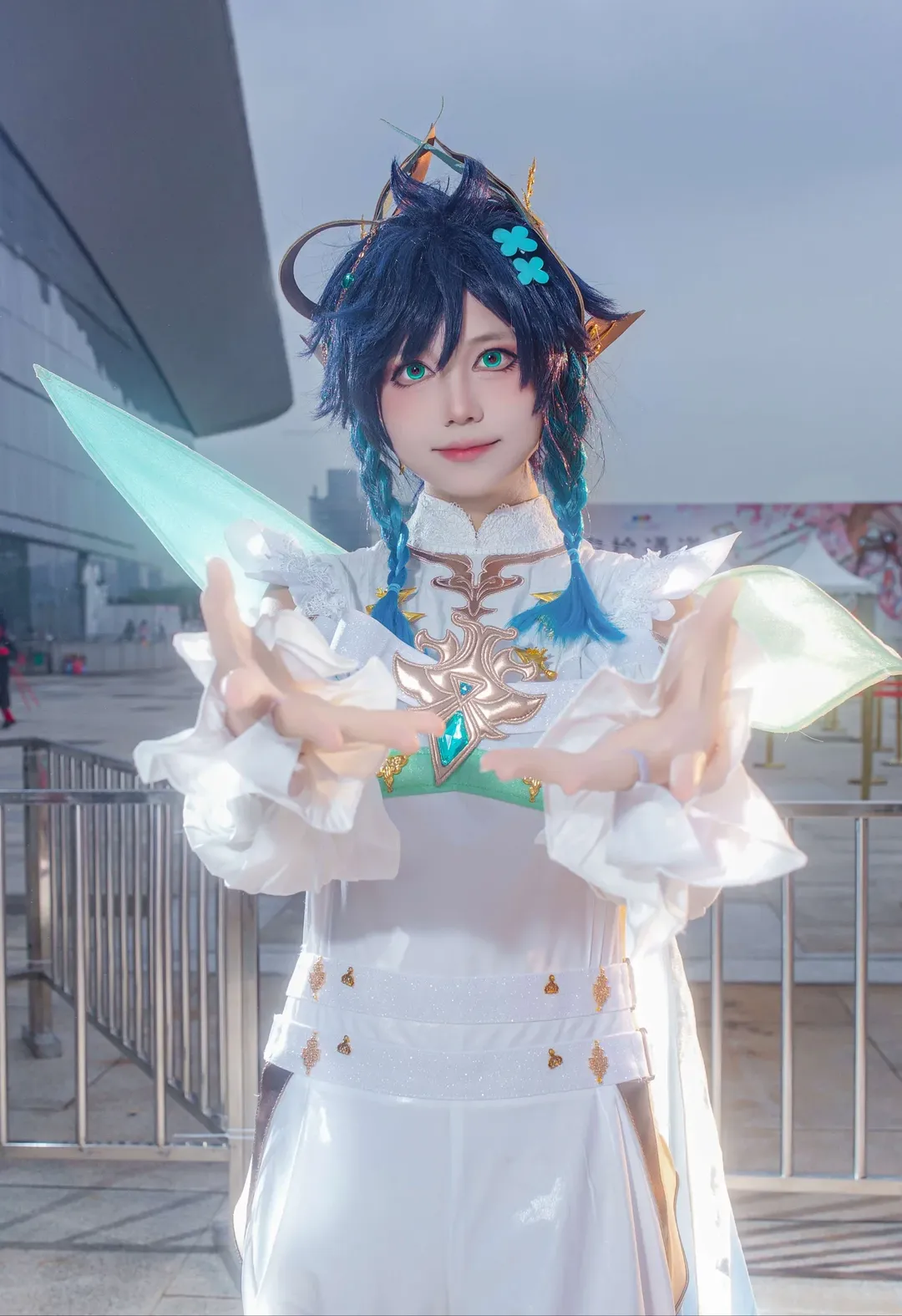 原神, 漫展摄影, 白丝, cosplay穿搭, 温迪cos - 第4张