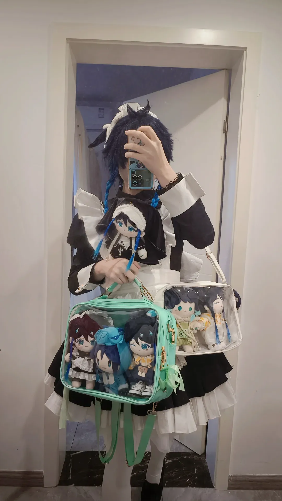 原神, アニメイベント, 白ストッキング, ウェンティ コスプレ, コットン人形 - 1枚目