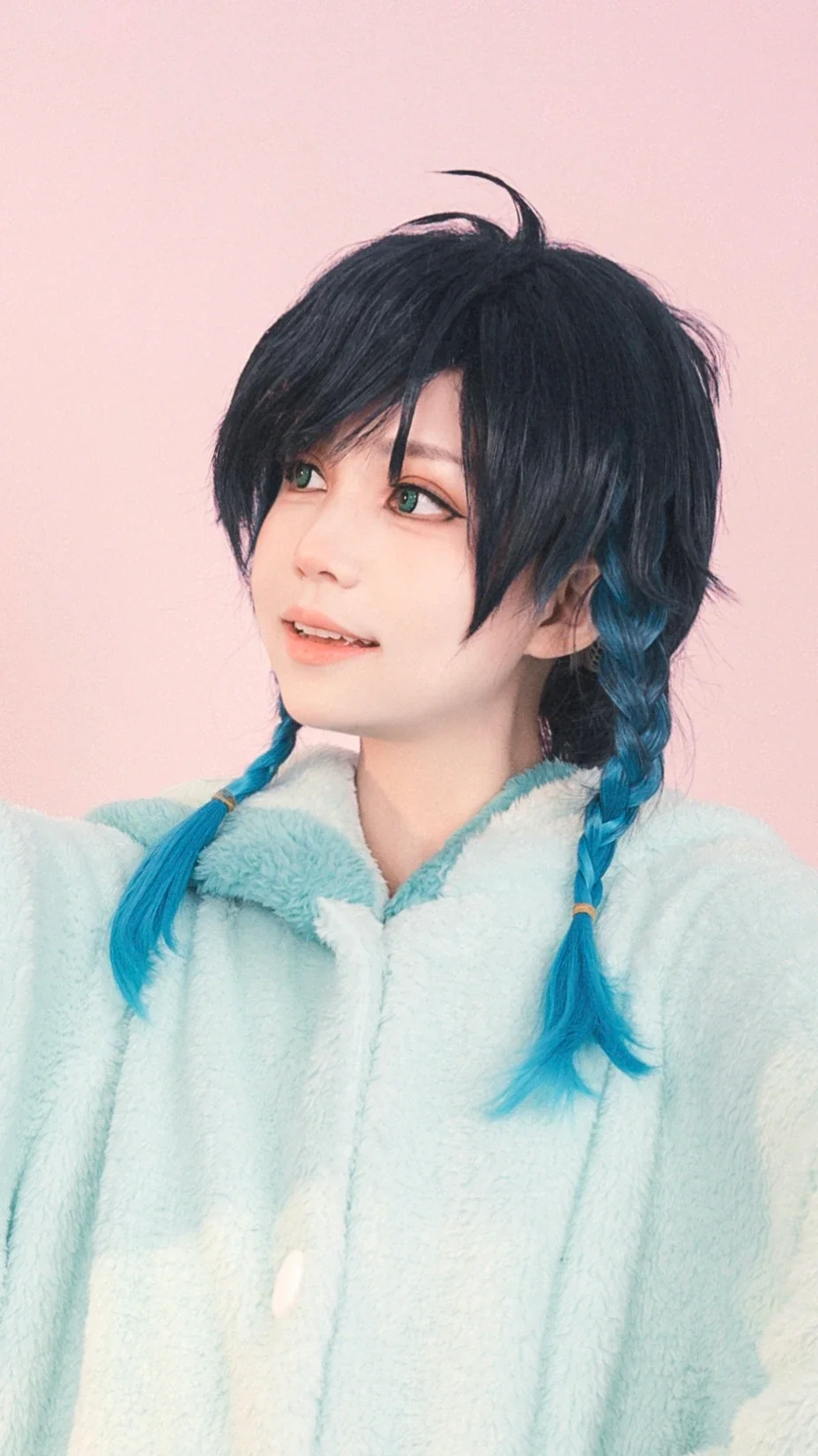 原神, 二次元撮影, イベント写真, 白ストッキングコスプレ, ウェンティ コスプレ - 2枚目