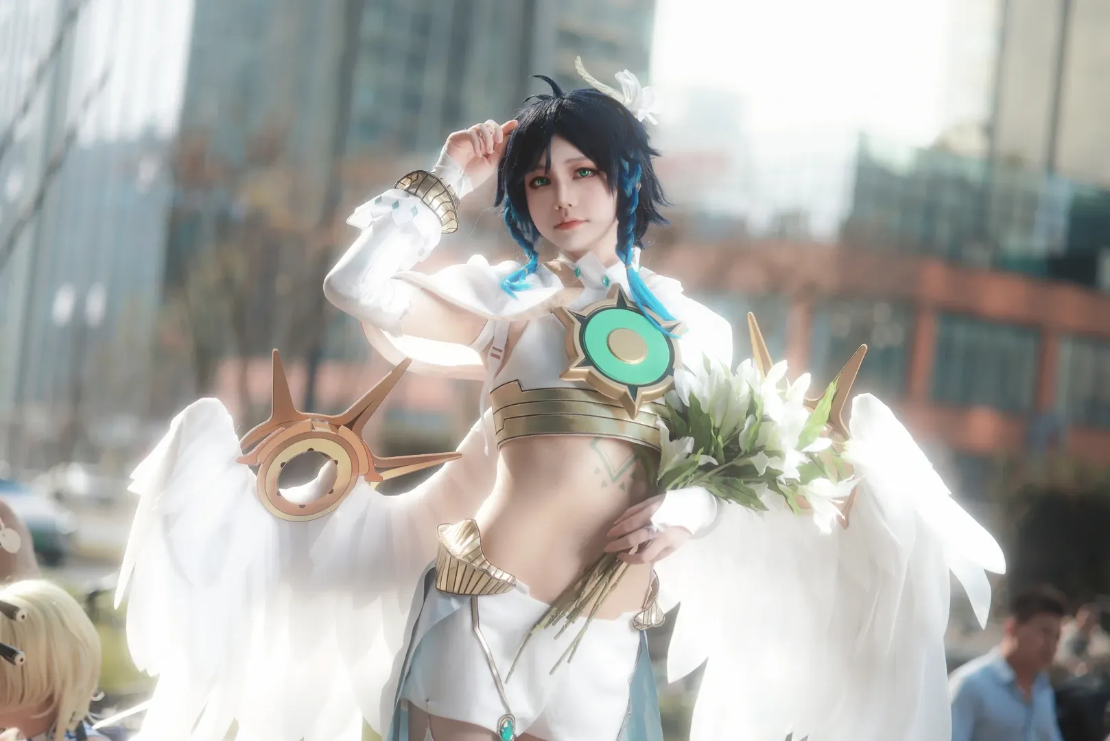 Genshin Impact, Outdoor photography, Convention photos, Cosplay photography, Venti cosplay