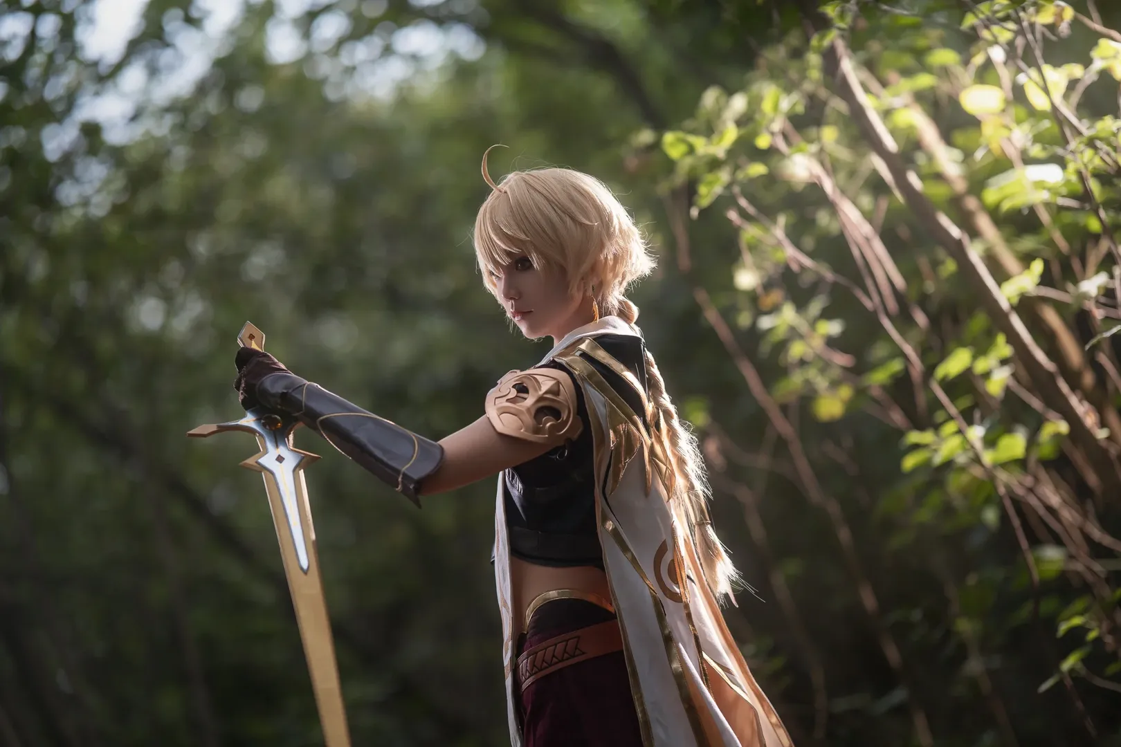 原神, 户外写真, cosplay摄影, 二次元装扮, 空cos - 第3张