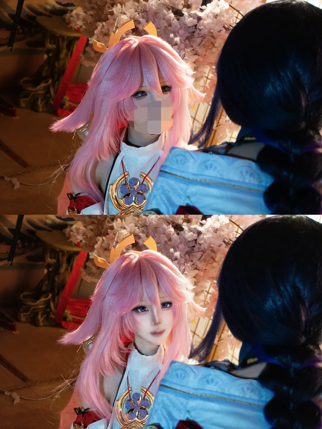 原神cos, Cosplay後期, 手機修圖, 美圖秀秀修圖, 仿厚塗