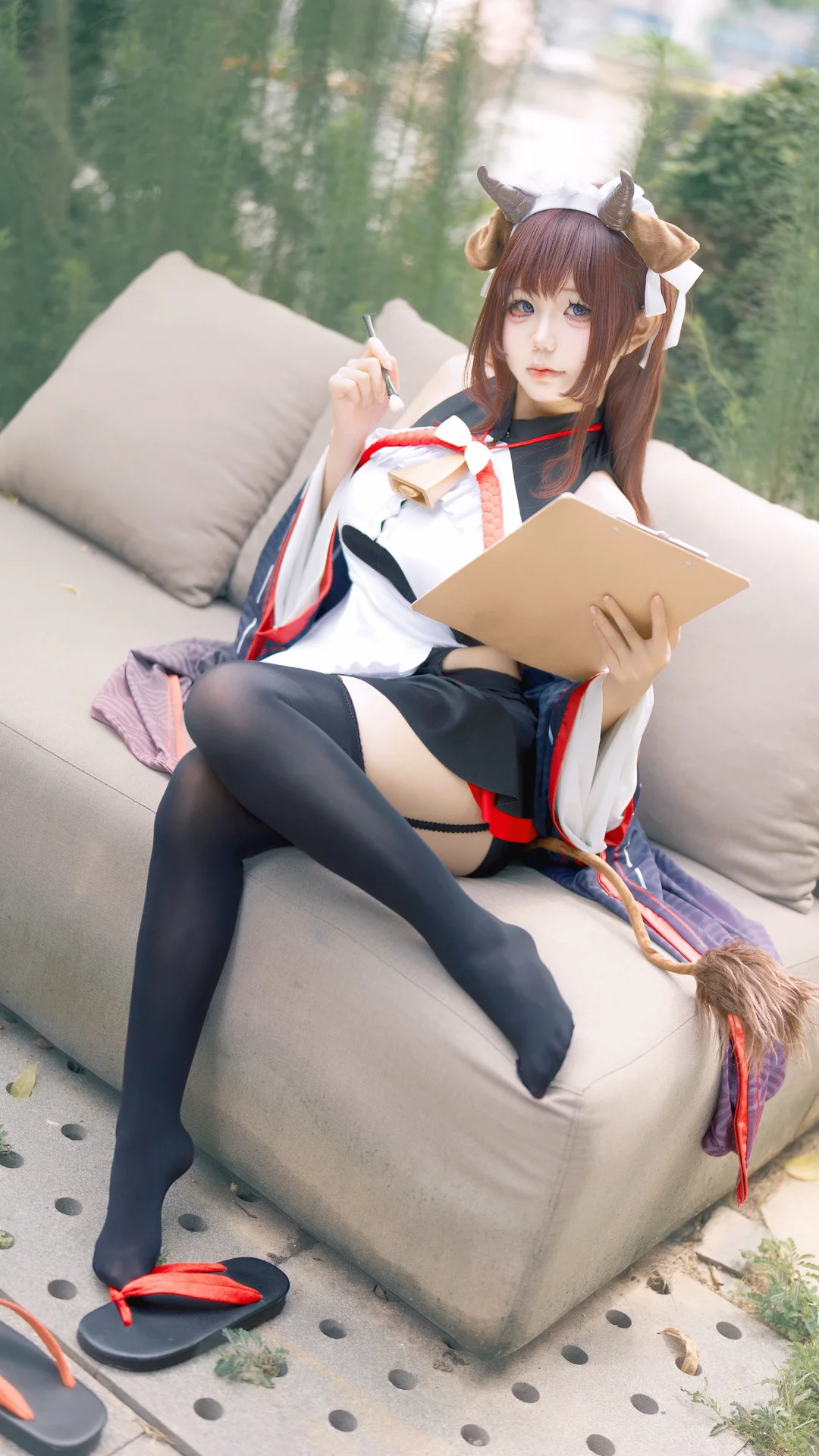 碧蓝航线, 户外摄影, cosplay穿搭, 黑丝穿搭, 檻野cos