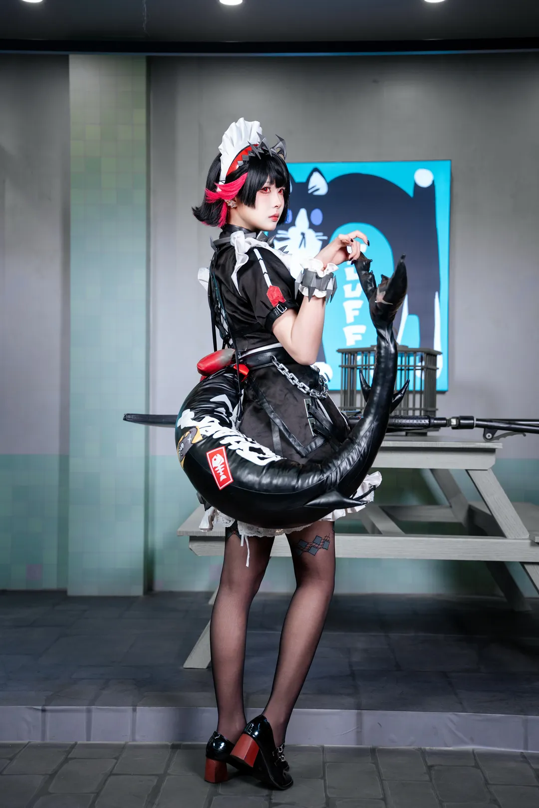 绝区零, 艾莲乔cos, cosplay摄影, 黑丝cos, 绝区零fes - 第3张