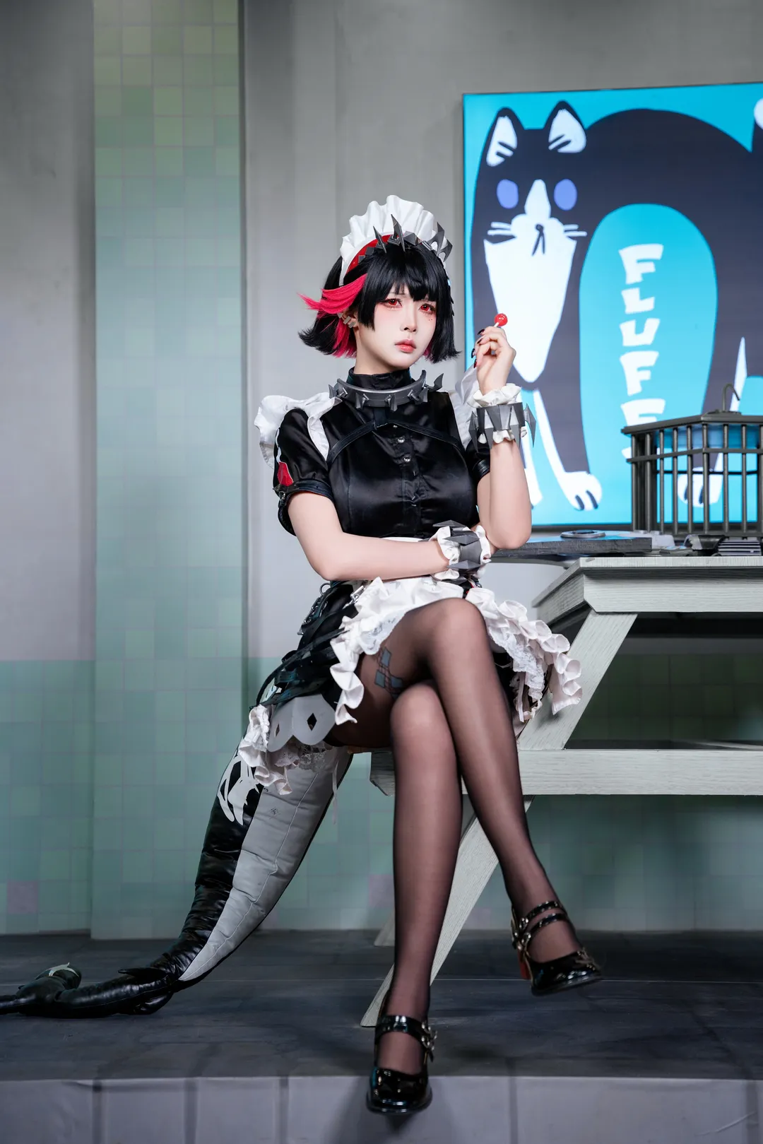 绝区零, 艾莲乔cos, cosplay摄影, 黑丝cos, 绝区零fes