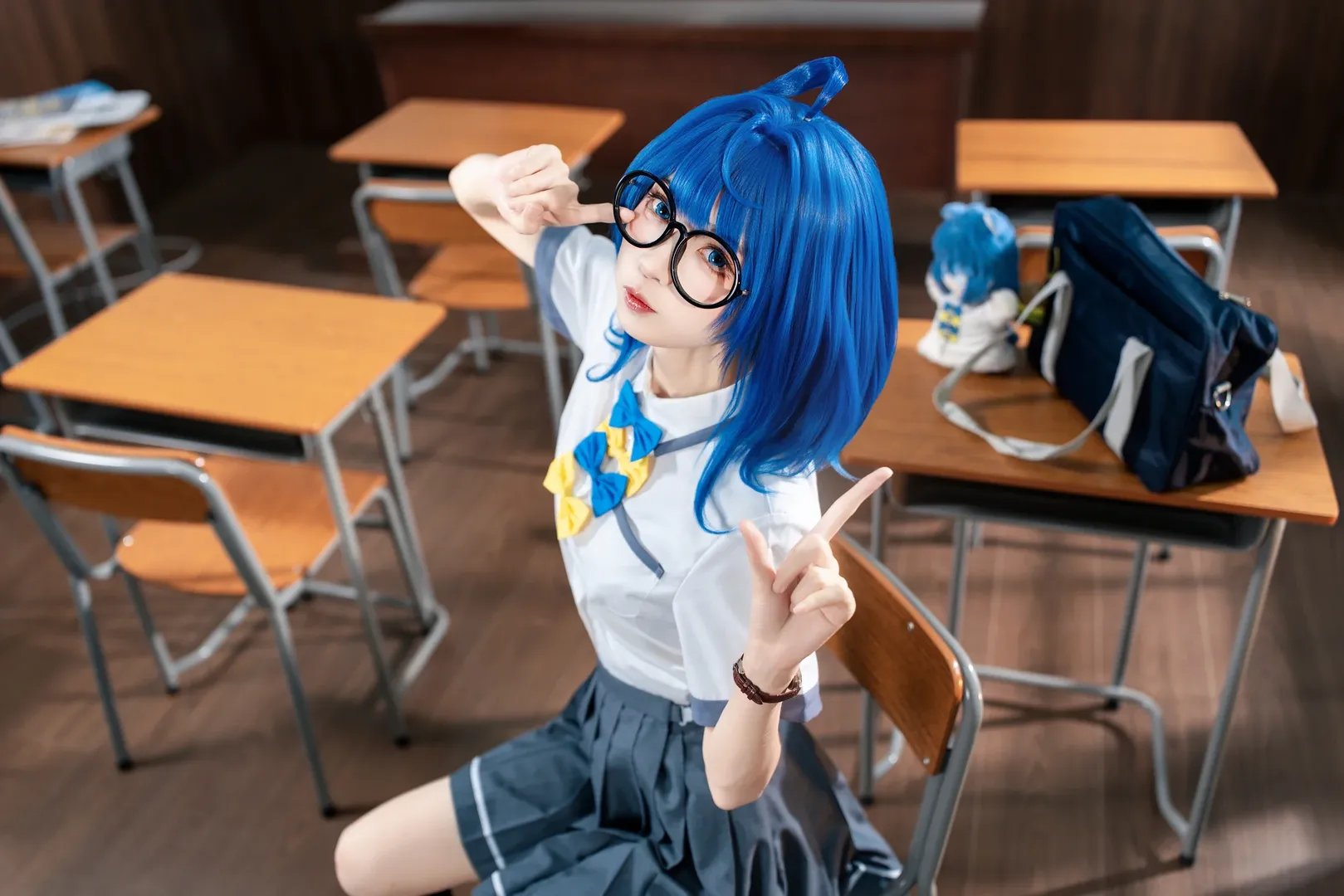 校园风cos, 过膝袜穿搭, 八奈见杏菜cos, 败犬女主太多了, JK制服cosplay - 第1张