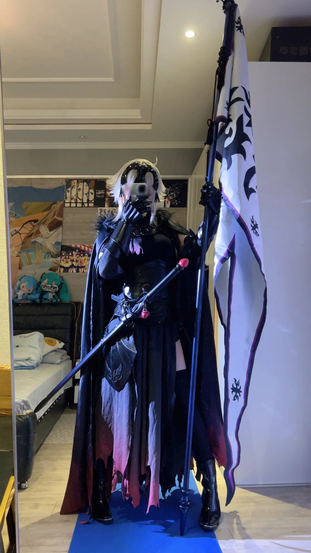 fgo, 对镜自拍, 黑丝, 黑贞cos, 漫展攻略 - 第1张