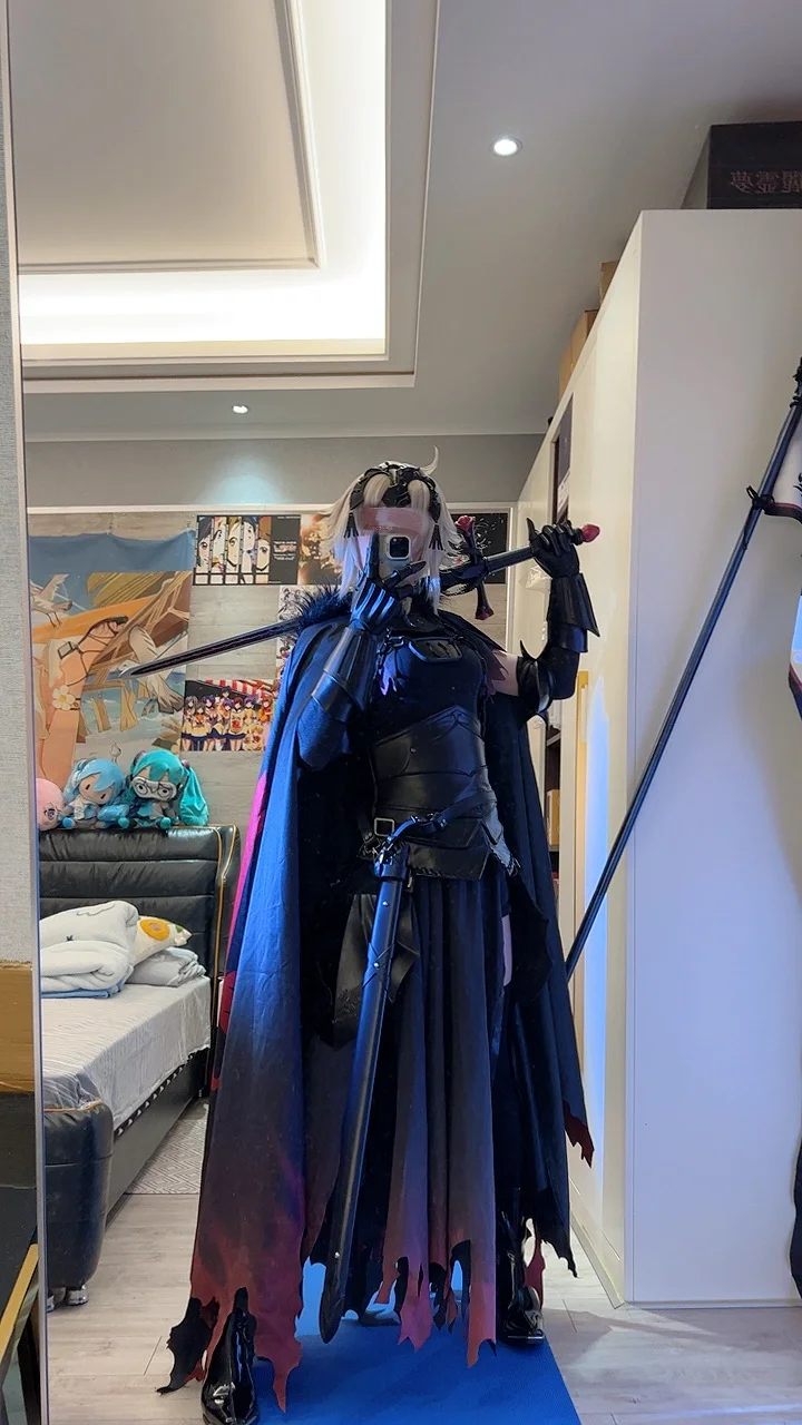 fgo, 对镜自拍, 黑丝, 黑贞cos, 漫展攻略 - 第3张