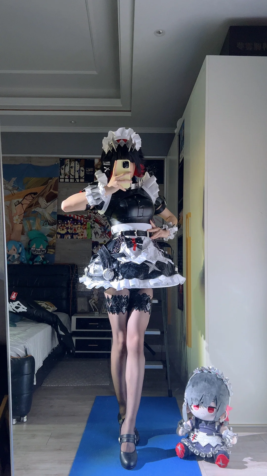 绝区零, 女仆装, 艾莲乔cos, 黑丝穿搭, 机械风cosplay - 第1张