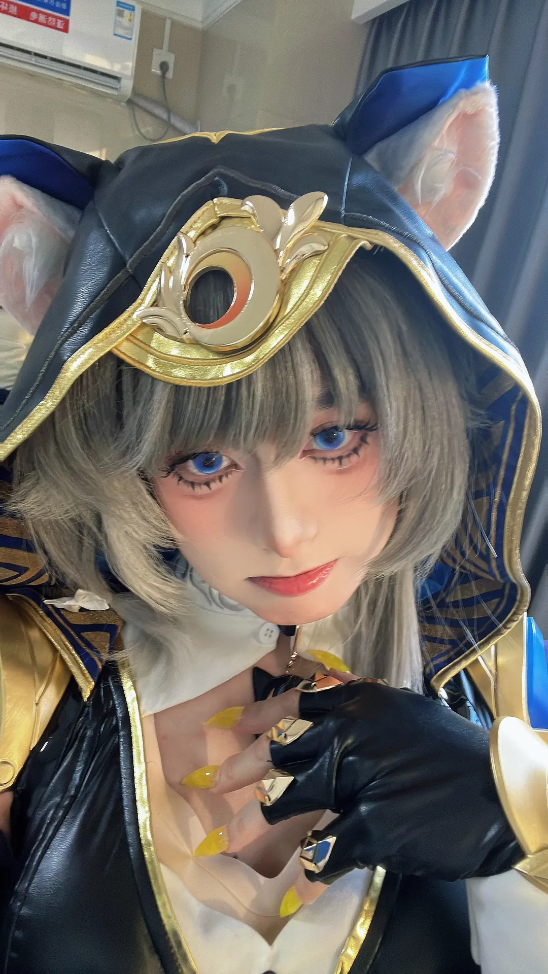 赛飞儿cos, 崩坏星穹铁道, cosplay妆容, 二次元自拍, 猫耳兽装 - 第1张