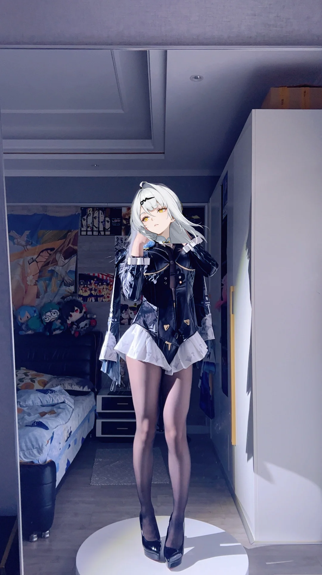 绝区零, 仪玄cos, cosplay日常, 二次元穿搭, 黑丝高跟