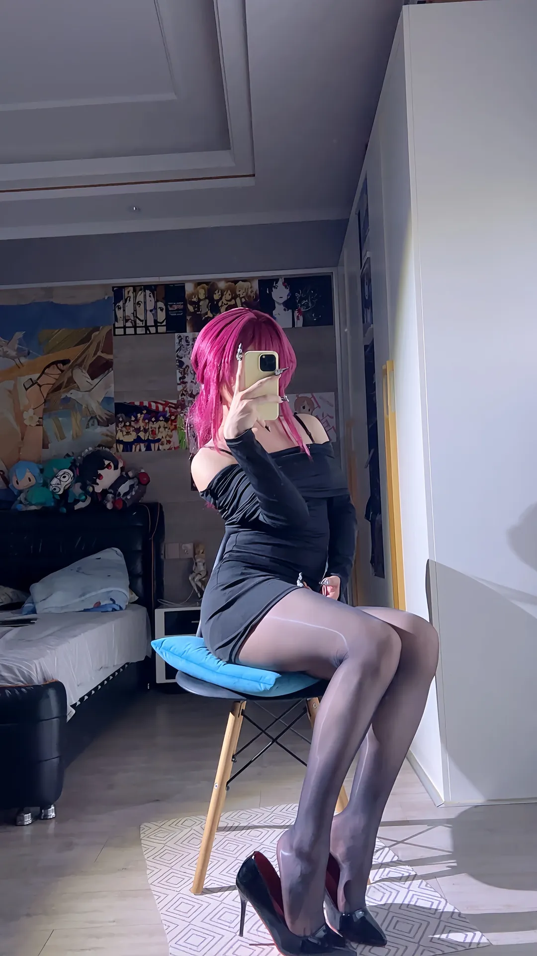 cosplay, Headcanon / Original setting, Kafka cosplay, Black stockings, Daily outfit - Image 1