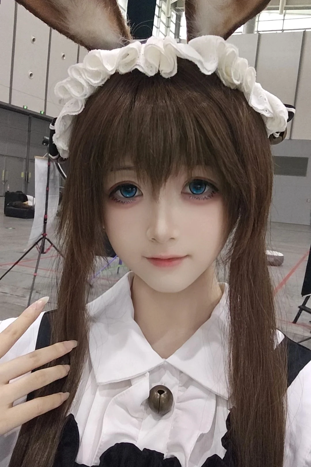 女仆装, 明日方舟, 阿米娅cos, 兔耳, 白丝 - 第3张