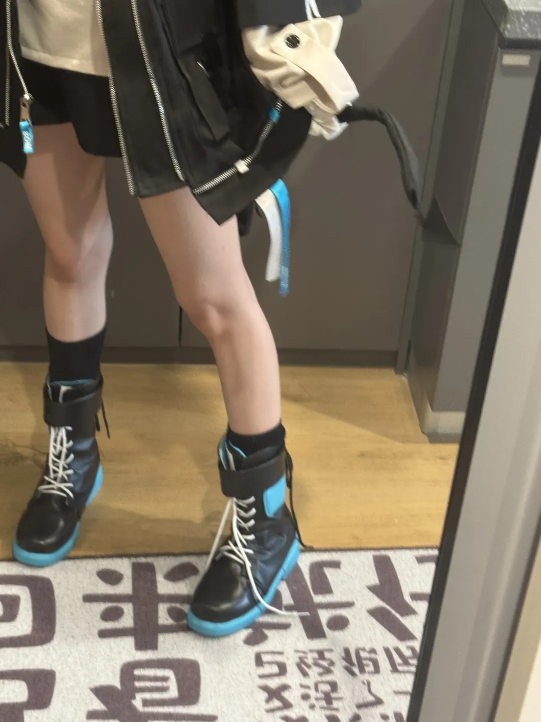 明日方舟, cosplay日常, 機能風穿搭, 莫斯提馬cos, 藍髮薩科塔
