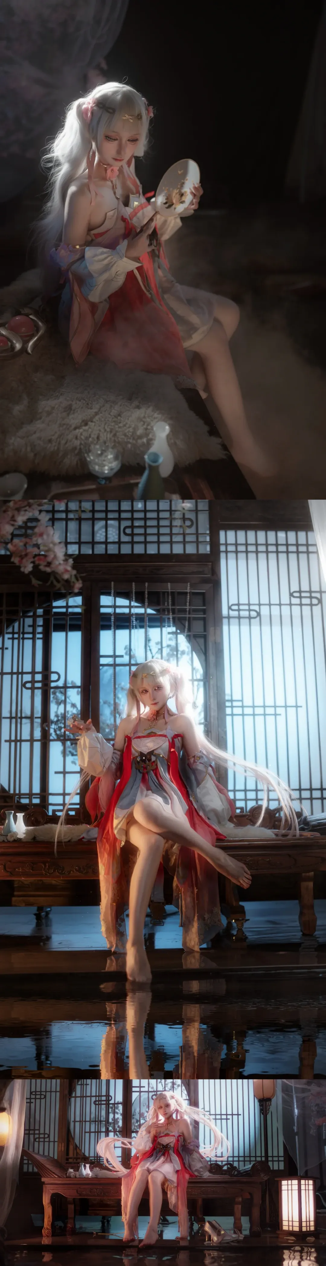 鳴潮, コスプレ, 今汐コスプレ, 桃の夭夭たる, 古風スタジオ撮影 - 1枚目